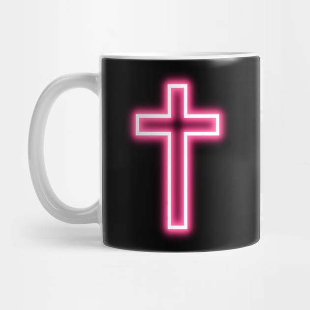 Pink Neon Cross by la chataigne qui vole ⭐⭐⭐⭐⭐